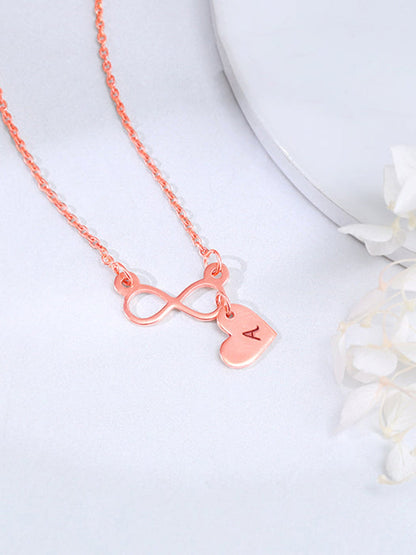 Rose Gold Personalised Endless Echo Necklace