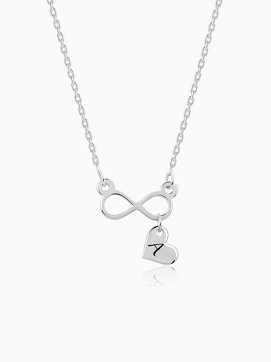 Silver Personalised Endless Echo Necklace
