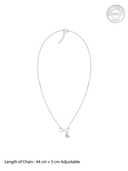 Silver Personalised Endless Echo Necklace
