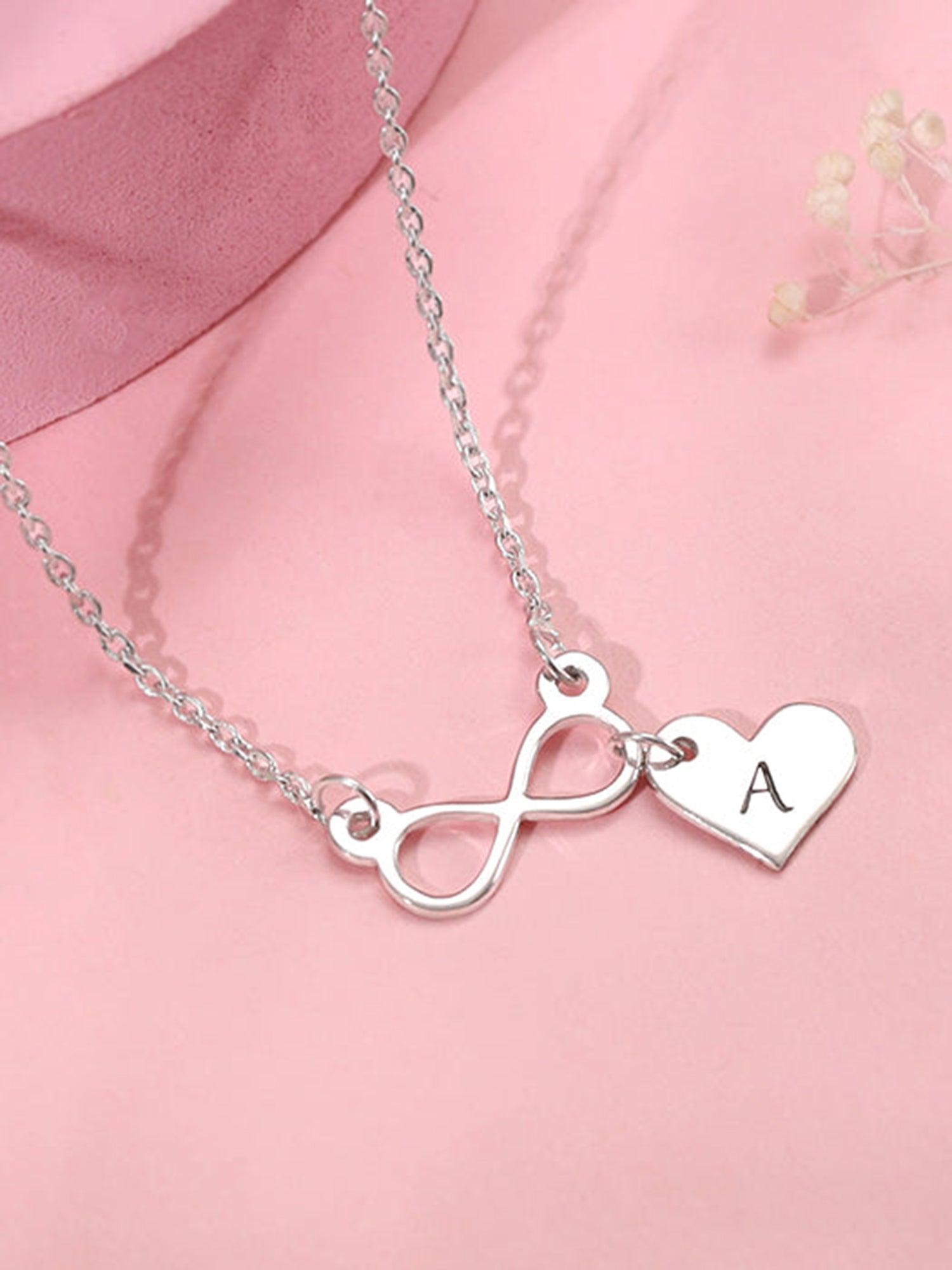 Silver Personalised Endless Echo Necklace