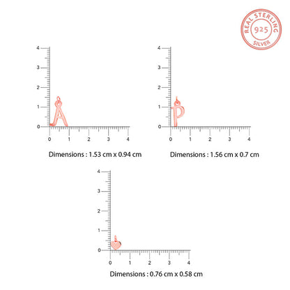 Rose Gold Personalised Love Initials Necklace