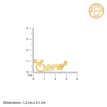 Golden Personalised Bestie Trio Name Necklace