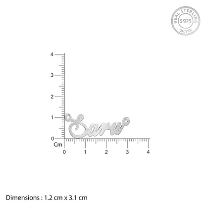 Silver Personalised Bestie Trio Name Necklace