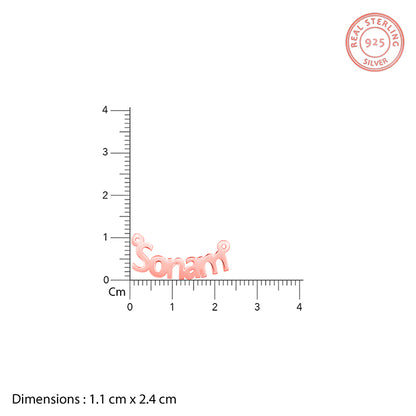 Rose Gold Personalised Name in Bold Necklace