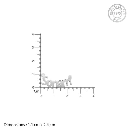 Silver Personalised Name in Bold Necklace