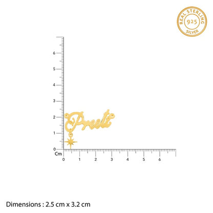 Golden Personalised Name Star Charm Necklace
