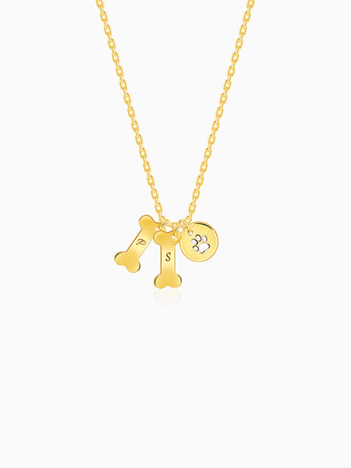 Golden Personalised Pet Lover Necklace