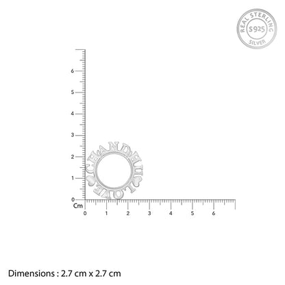 Silver Personalised Round Name Necklace