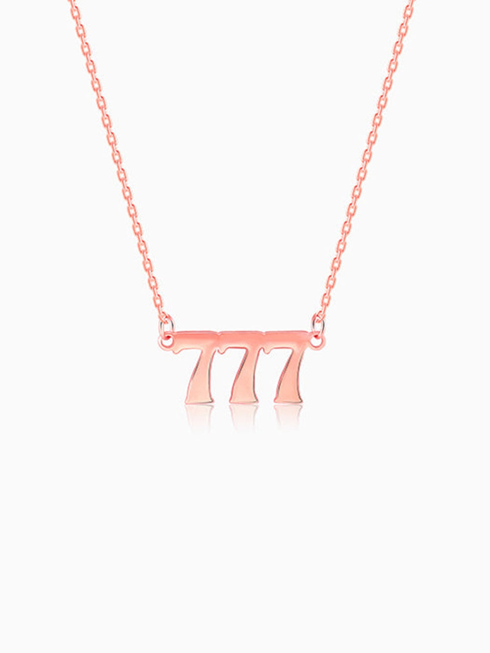 Rose Gold Personalised Triple Numeric Necklace