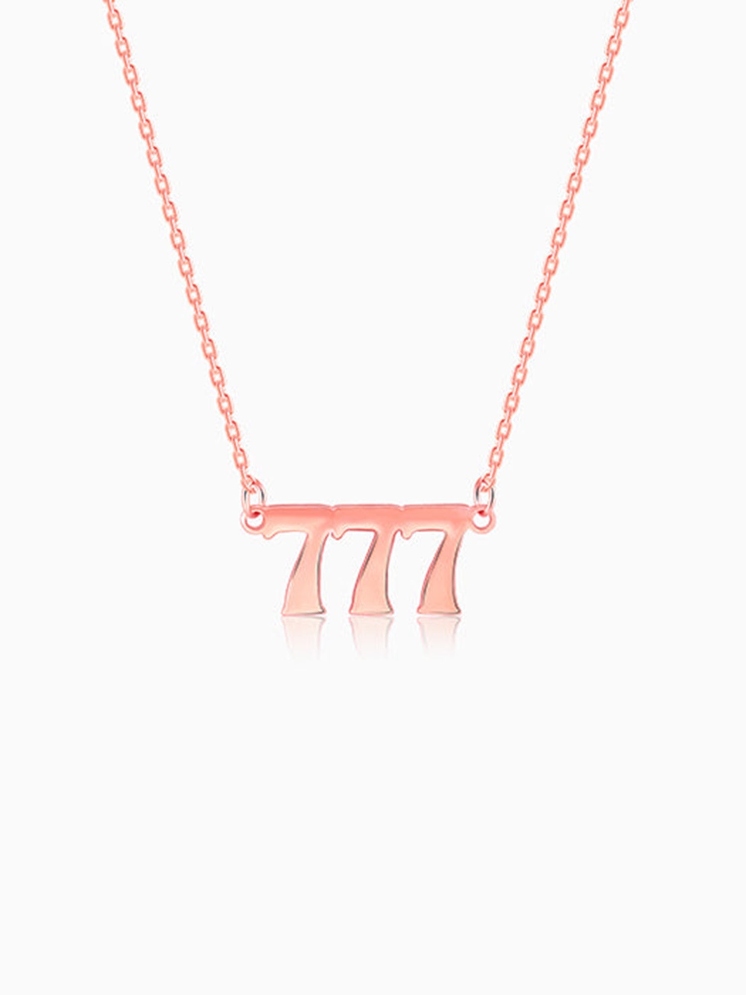 Rose Gold Personalised Triple Numeric Necklace
