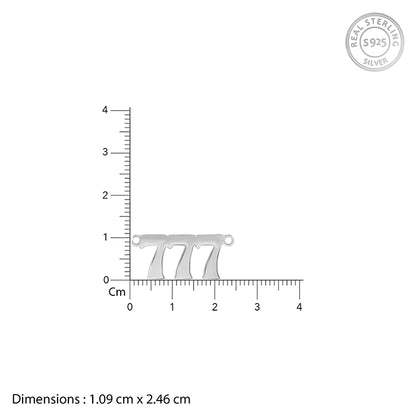 Silver Personalised Triple Numeric Necklace - customized name necklace