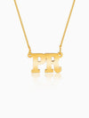 Golden Personalised Dual Initial Necklace