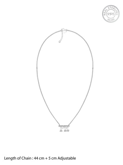 Silver Personalised Dual Initial Necklace
