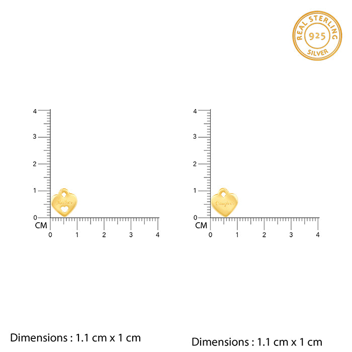  Golden Dual Heart Name Personalised Necklace  - personalised necklace for women