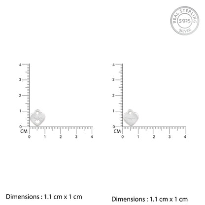 Silver Dual Heart Name Personalised Necklace  - personalised necklace for women