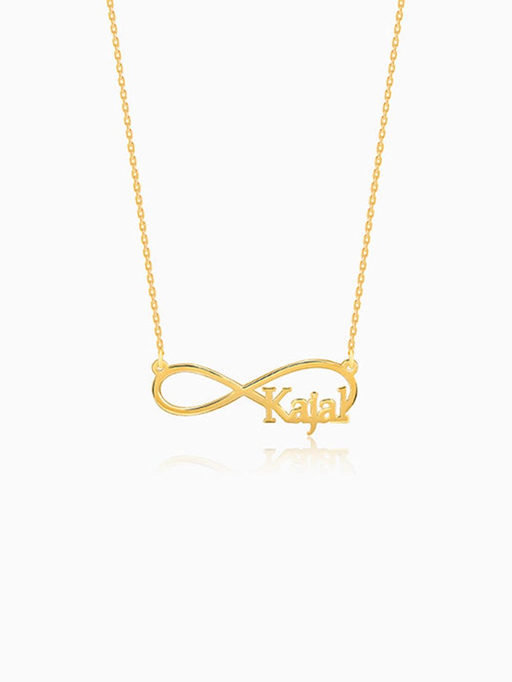 Golden Personalised Infinity Name Necklace
