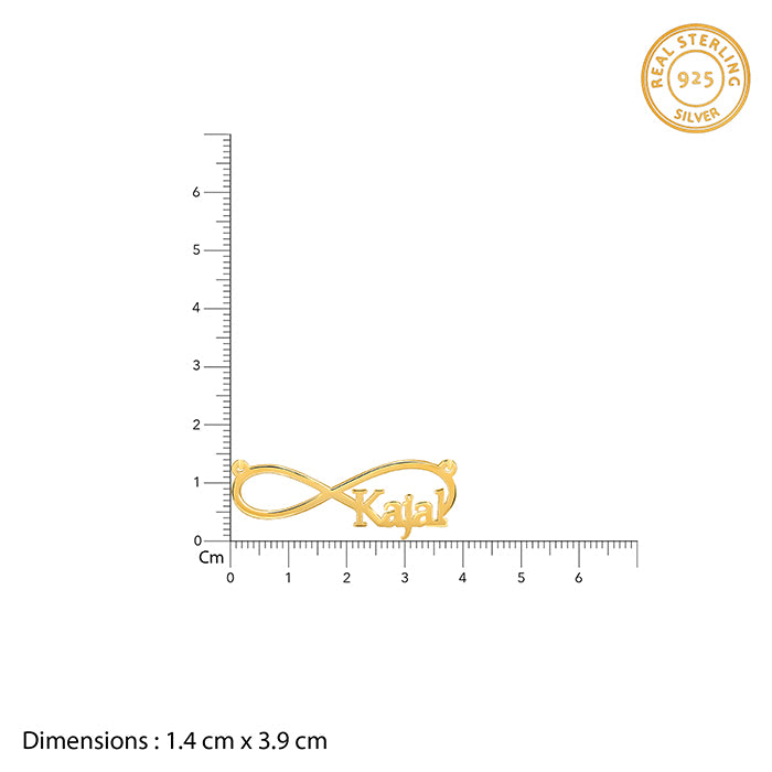 Golden Personalised Infinity Name Necklace -  personalised necklace for women