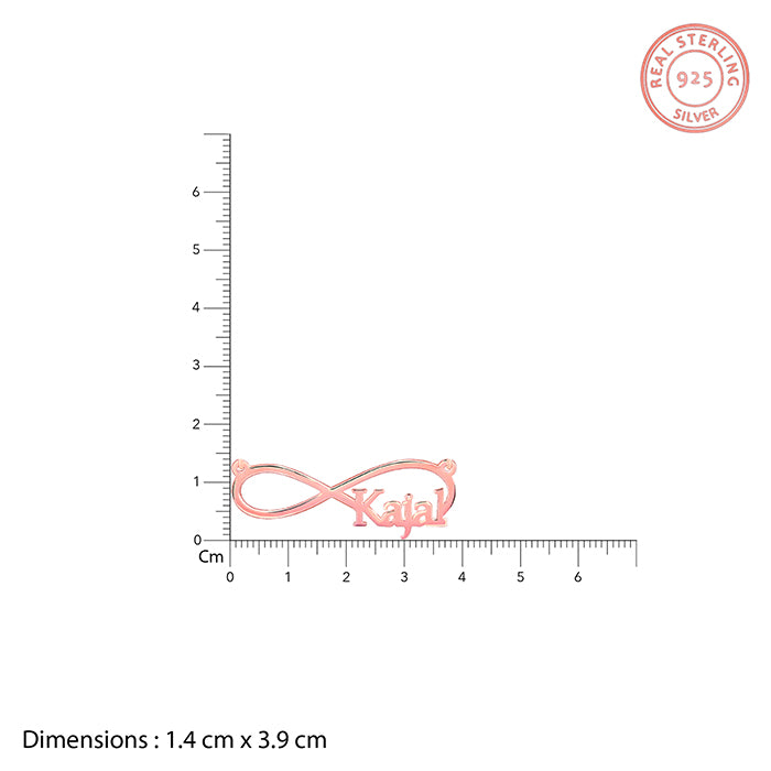 Rose Gold Personalised Infinity Name Necklace -  personalised necklace for women