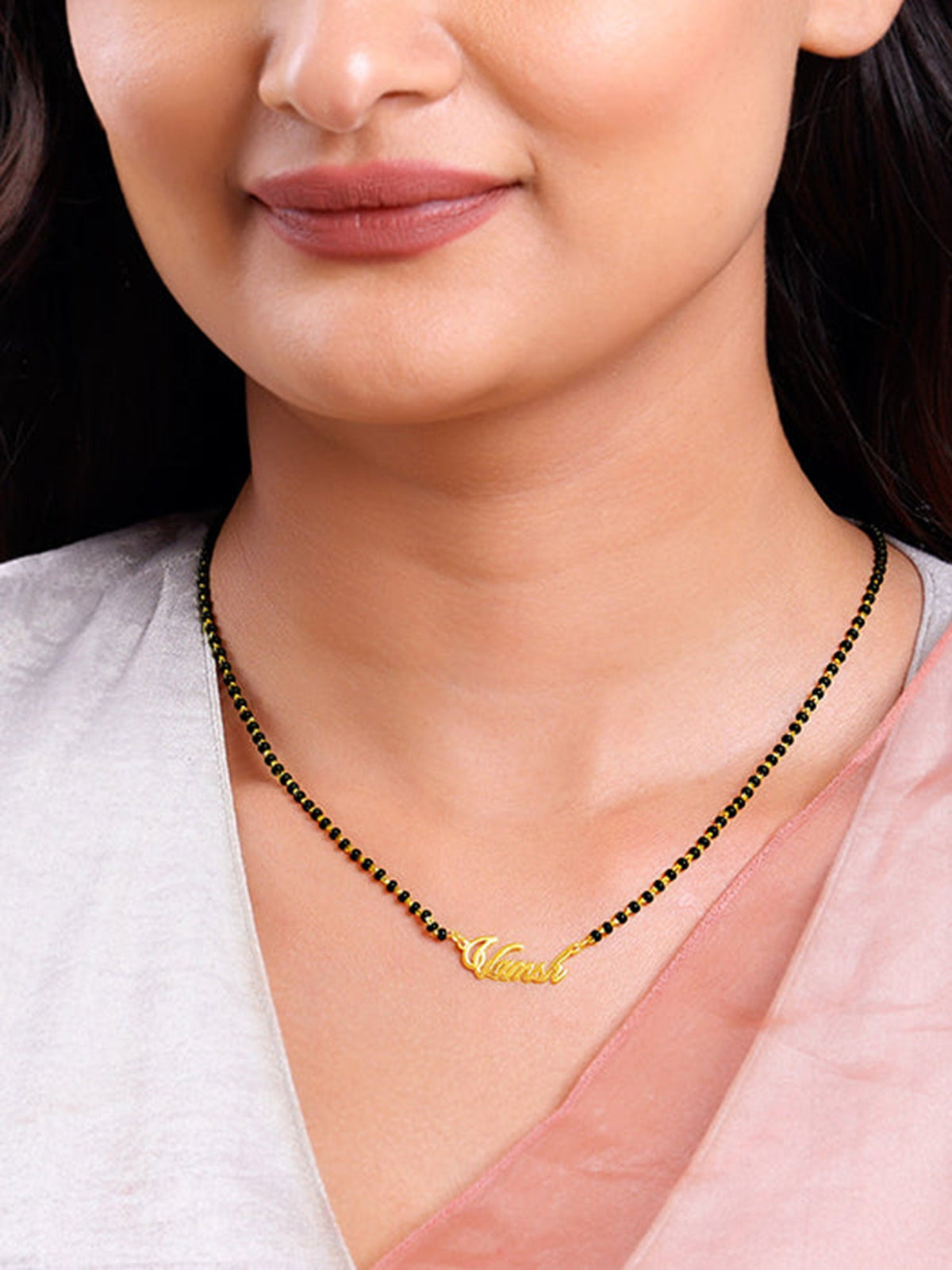 Golden Personalised Name Mangalsutra