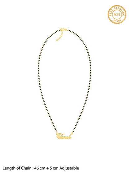 Golden Personalised Name Mangalsutra