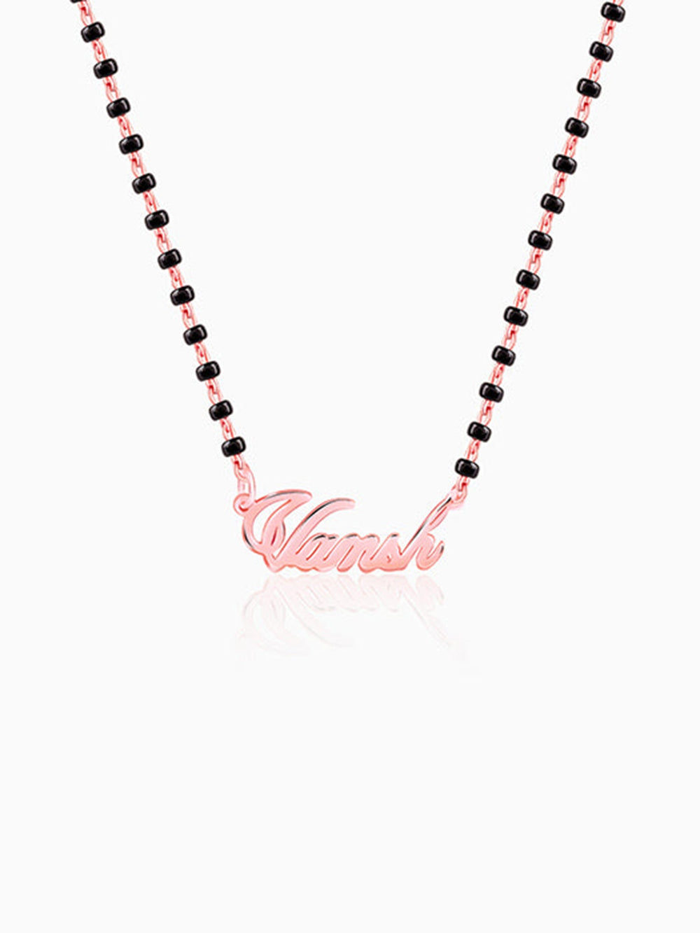 Rose Gold Personalised Name Mangalsutra