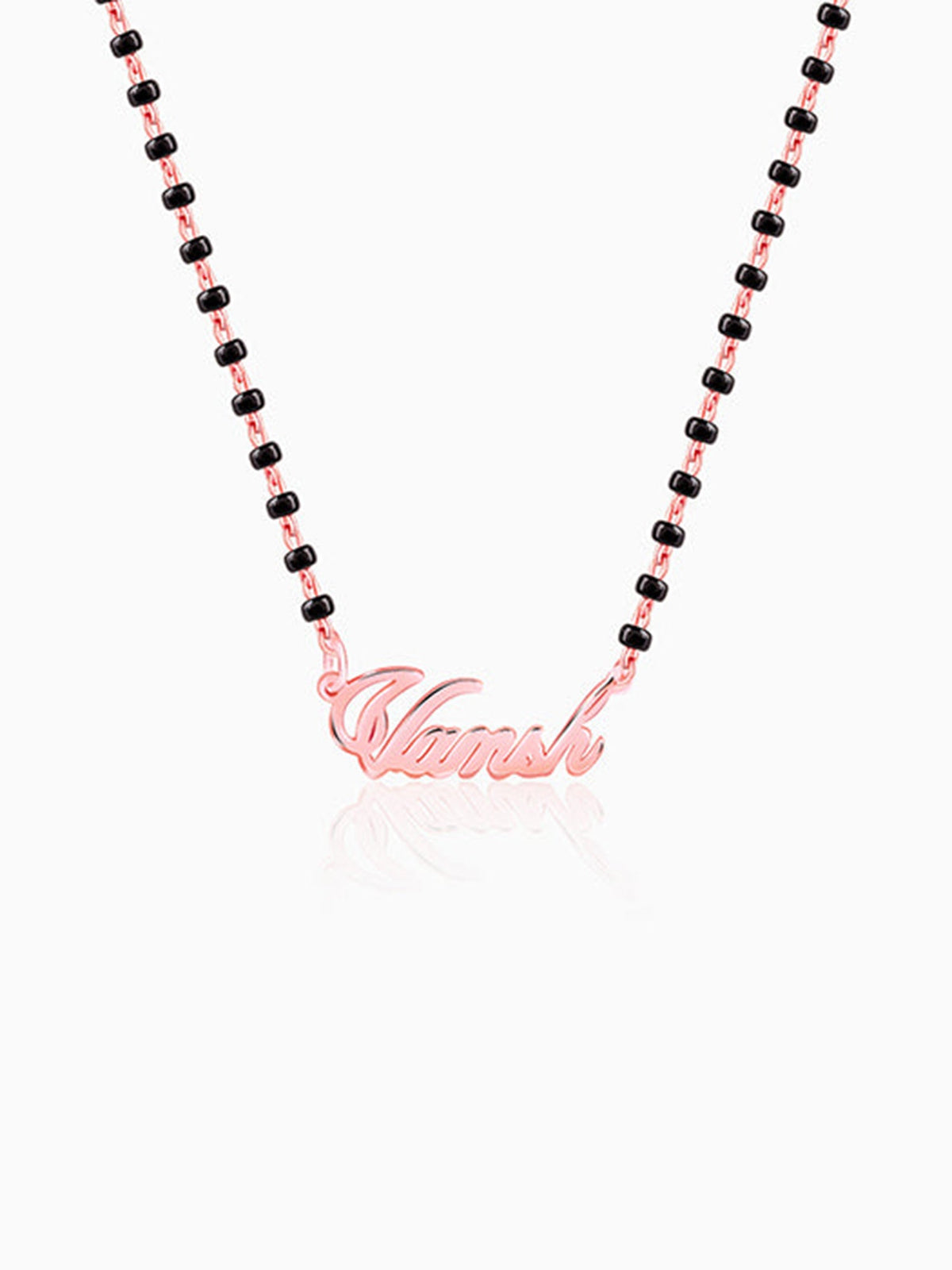 Rose Gold Personalised Name Mangalsutra