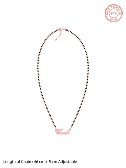 Rose Gold Personalised Name Mangalsutra