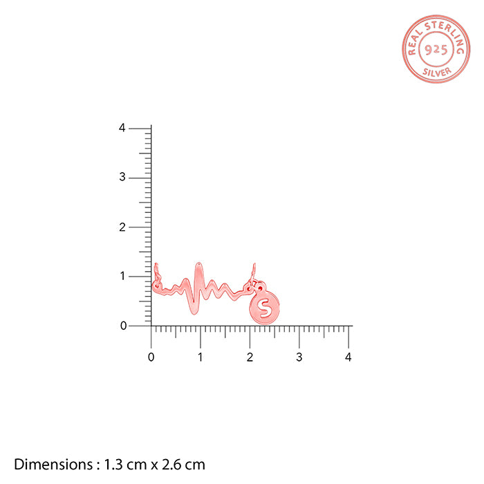 Rose Gold Personalised Lifeline Initial Necklace - personalised necklace fior women