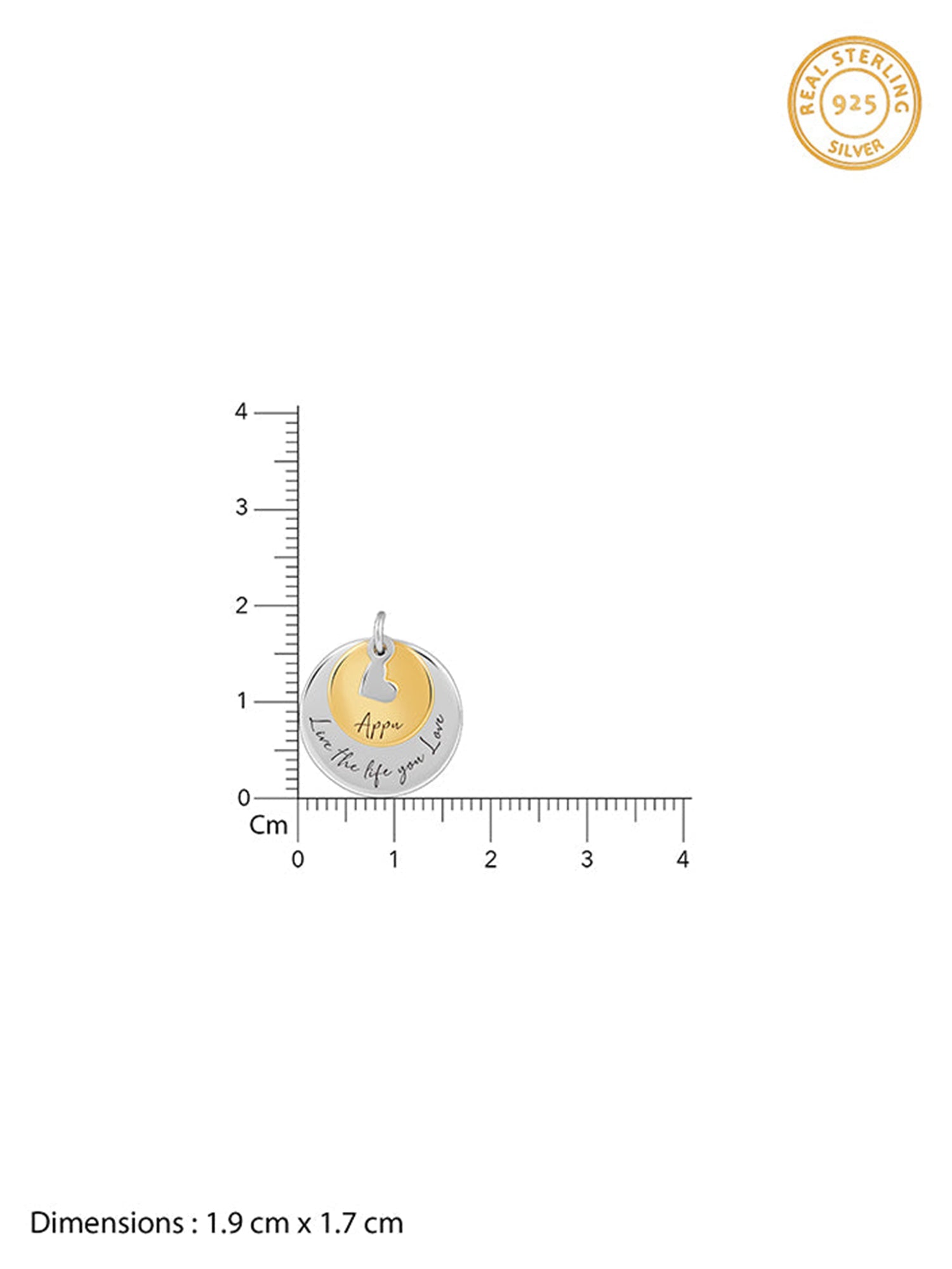 Dual Tone Golden Personalised Layered Coins Name Necklace