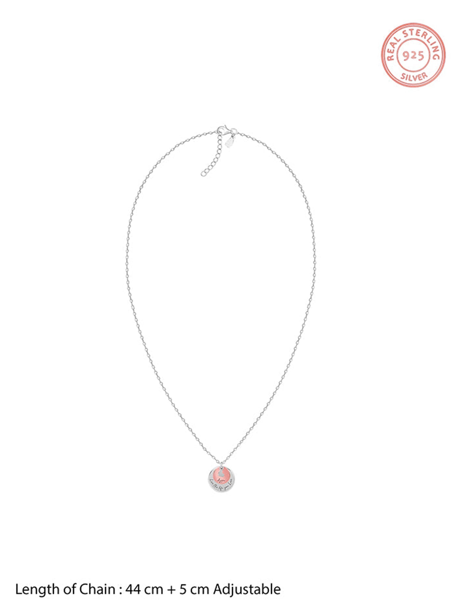 Dual Tone Rose Gold Personalised Layered Coins Name Necklace