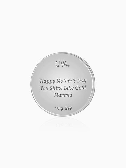 Silver Personalised Mother's Love Coin