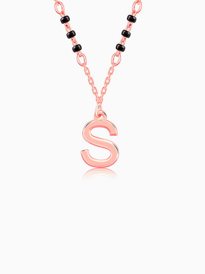 Rose Gold Personalised Cherished Initial Mangalsutra