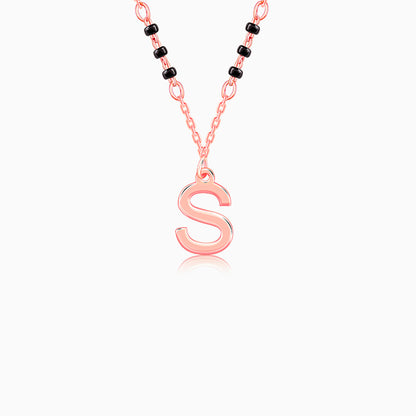 Rose Gold Personalised Cherished Initial Mangalsutra