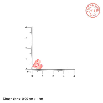 Rose Gold Personalised Shy Heart Pendant