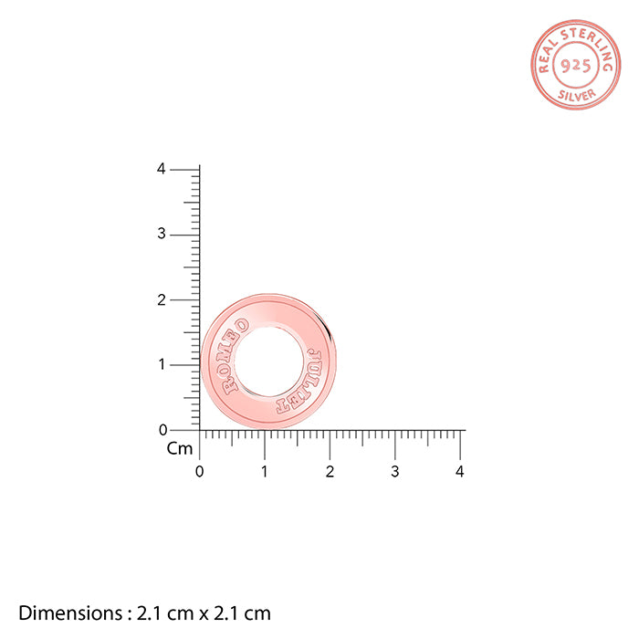 Rose Gold Personalised Circular Men's Pendant- personalised pendant for men