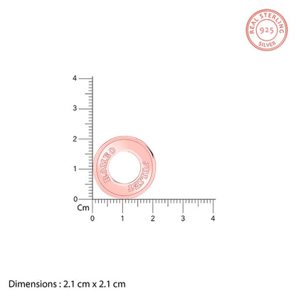 Rose Gold Personalised Circular Men's Pendant- personalised pendant for men