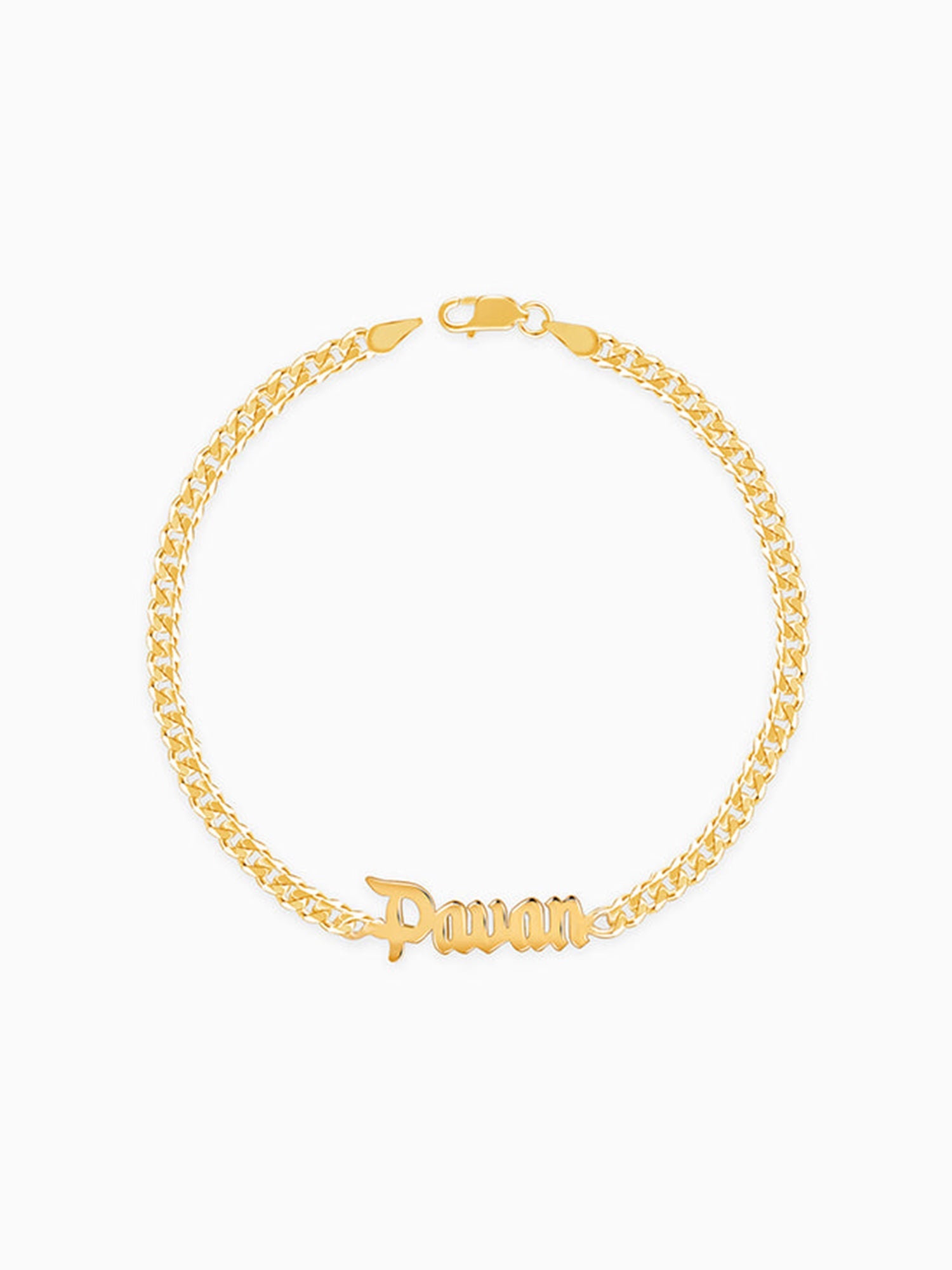 Golden Personalised Timeless Classic Bracelet For Him