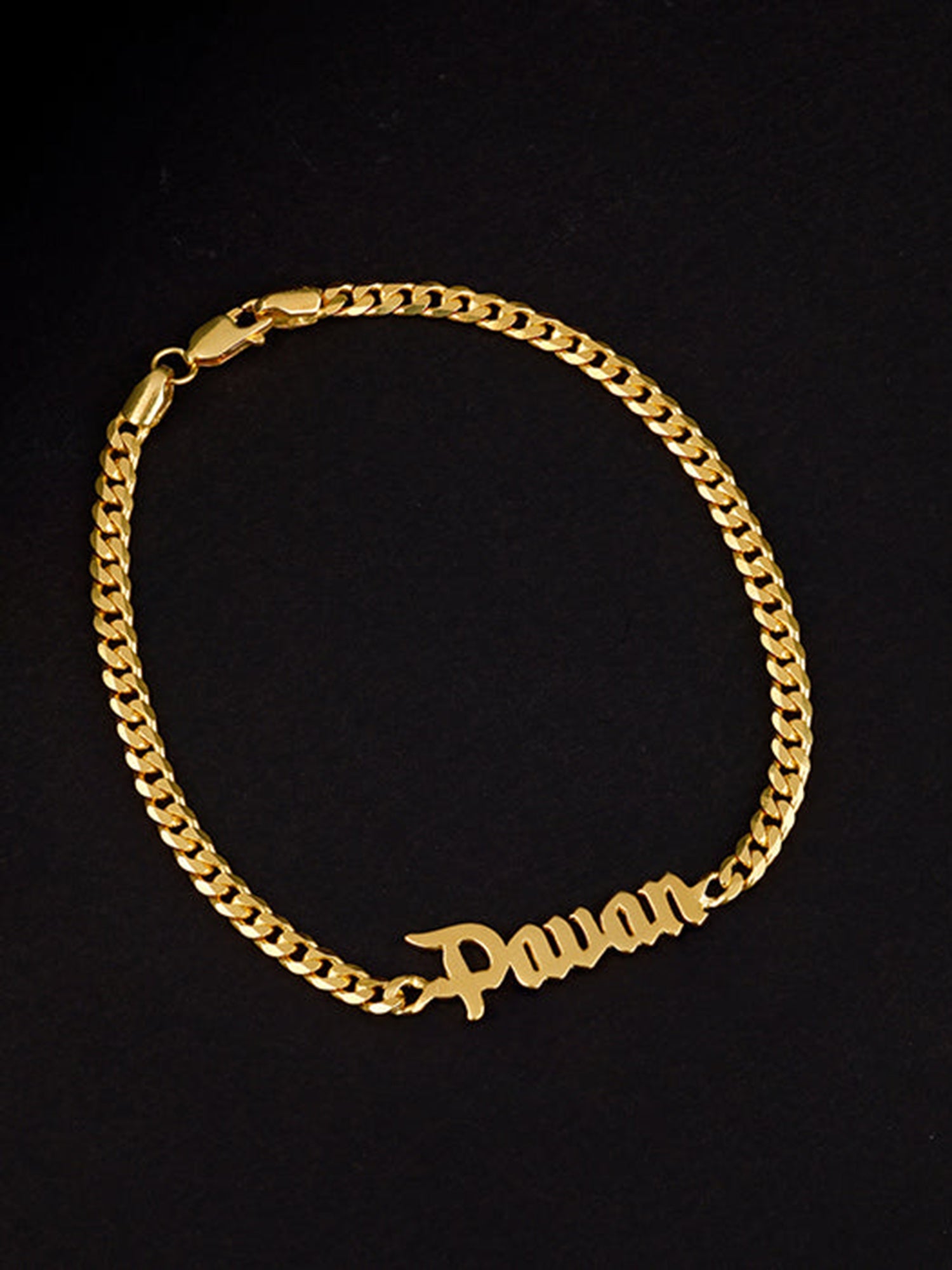 Golden Personalised Timeless Classic Bracelet For Him