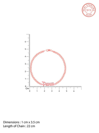 Rose Gold Personalised Timeless Classic Bracelet For Him
