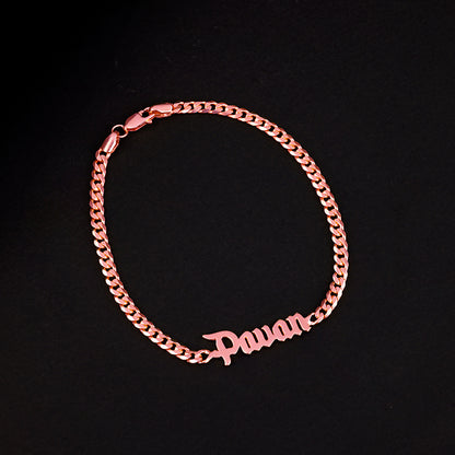 Rose Gold Personalised Timeless Classic Bracelet For Him
