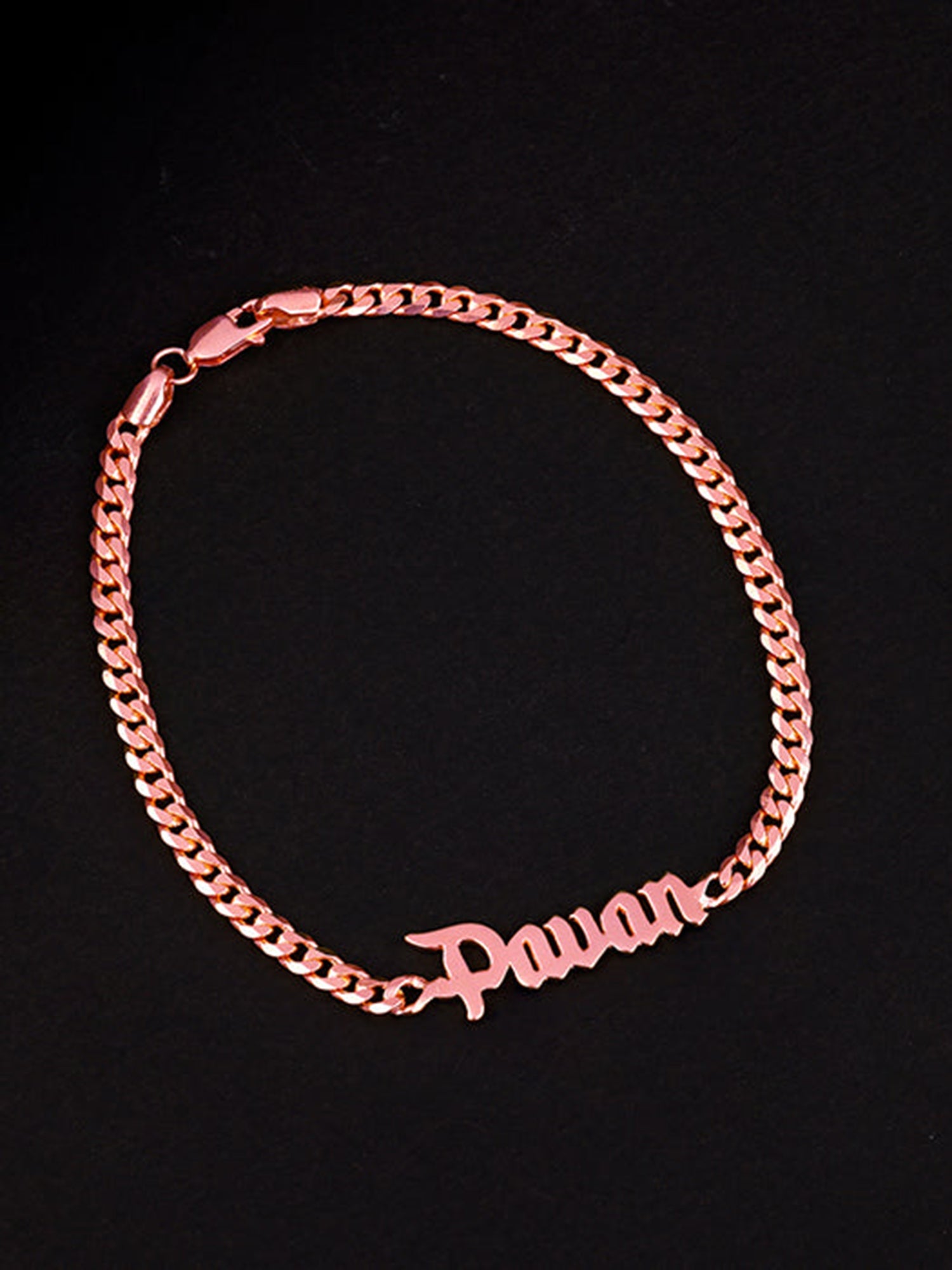 Rose Gold Personalised Timeless Classic Bracelet For Him