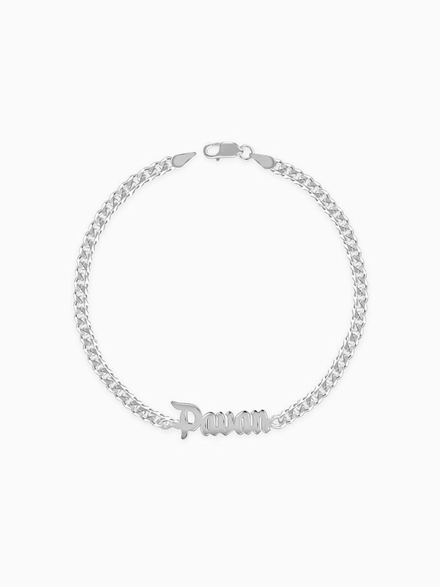 Silver Personalised Timeless Classic Bracelet For Him