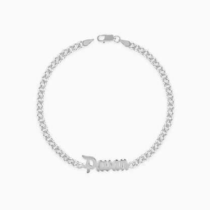 Silver Personalised Timeless Classic Bracelet For Him