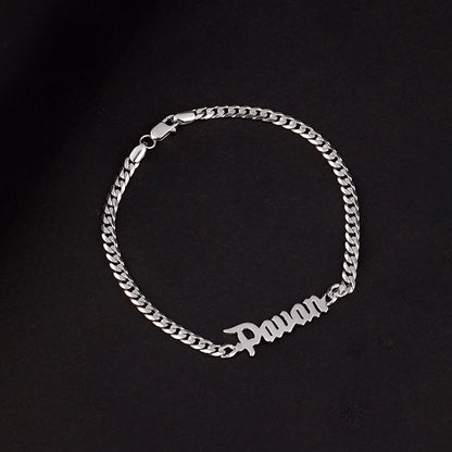 Silver Personalised Timeless Classic Bracelet For Him