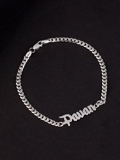 Silver Personalised Timeless Classic Bracelet For Him