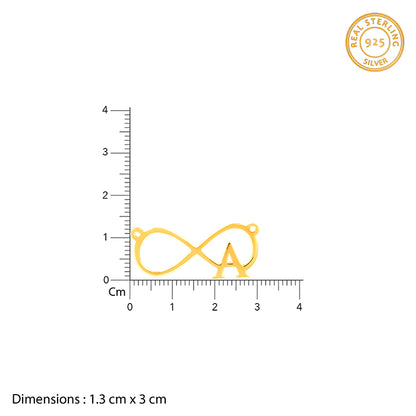 Golden Personalised Infinity Initial Necklace- personalised necklace for women
