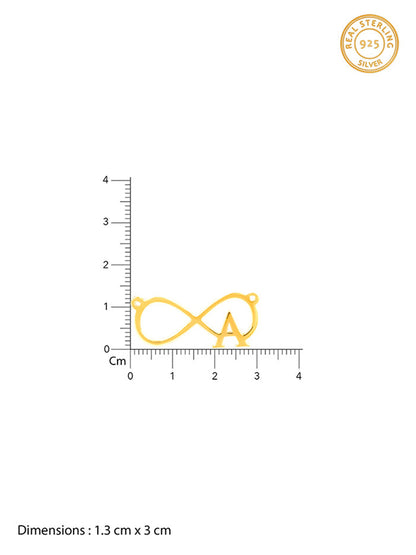 Golden Personalised Infinity Initial Necklace
