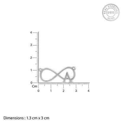 Silver Personalised Infinity Initial Necklace- personalised necklace for women