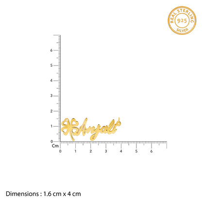 Golden Personalised Serendipity Clover Necklace- personalised necklace for women