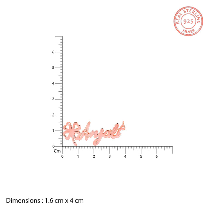 Rose Gold Personalised Serendipity Clover Necklace- personalised necklace for women